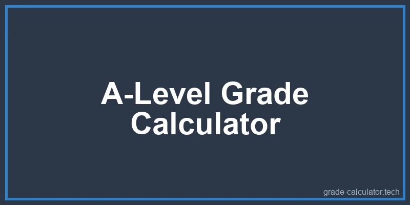 A-Level Grade Calculator Diagram