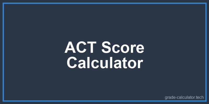 ACT Score Calculator Diagram
