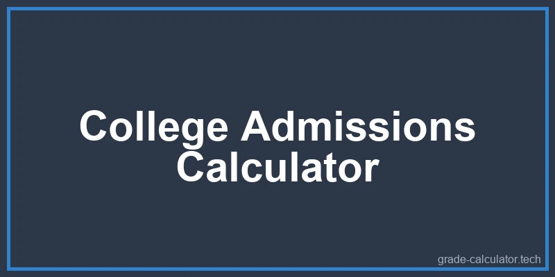 College Admissions Probability Calculator Diagram