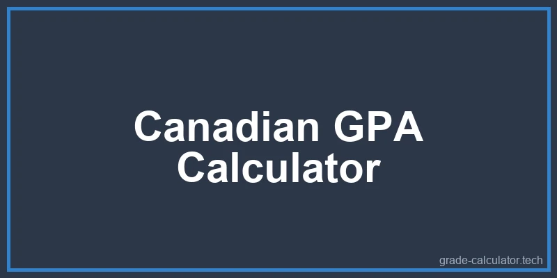 Canadian GPA Converter Diagram