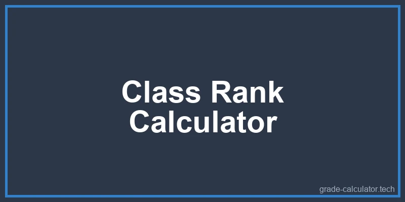 Class Rank Percentile Calculator Diagram