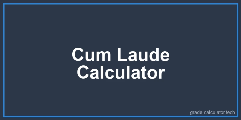Cum Laude Honors Calculator Diagram