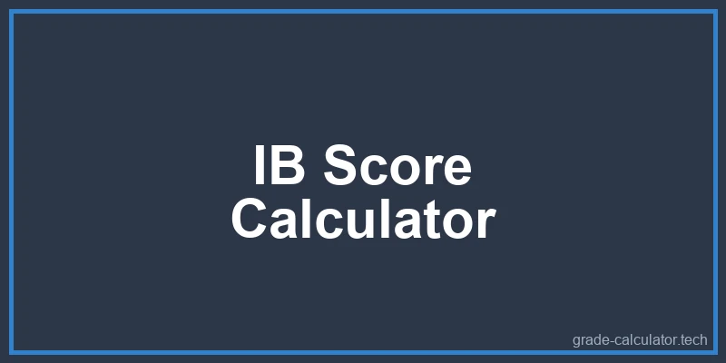 IB Score Calculator Diagram