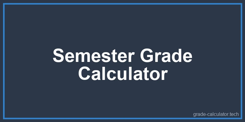 Diagram explaining how credit hours weight into a semester grade average calculation