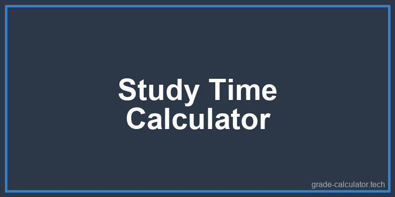 Study Time Calculator Diagram
