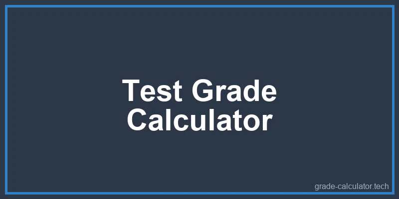 Test Grade Calculator Diagram