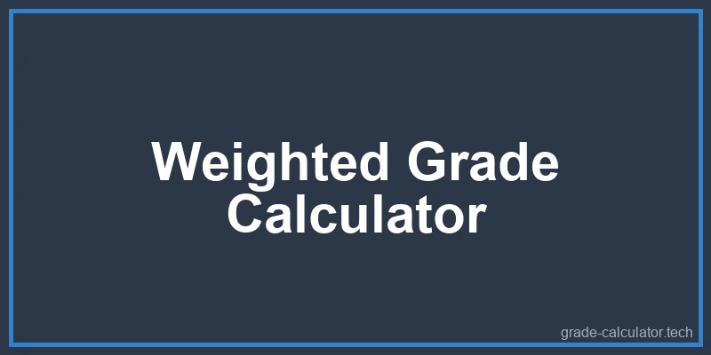 Diagram showing the mathematical breakdown of a weighted grade calculator formula